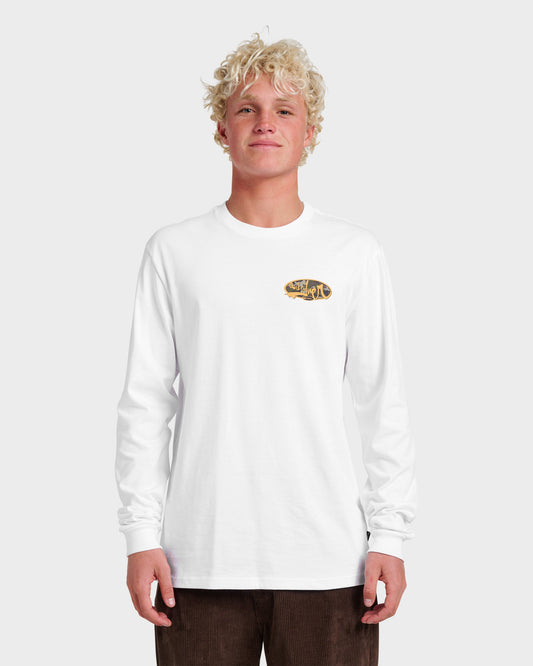 Impaired Camo Long Sleeve T-shirt - White
