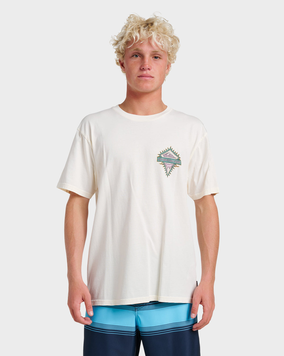Liberty Spikespigment Dye T-Shirt - Snow White