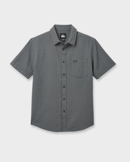 Oxford Stripe Classic Short Sleeve Shirt - Phantom