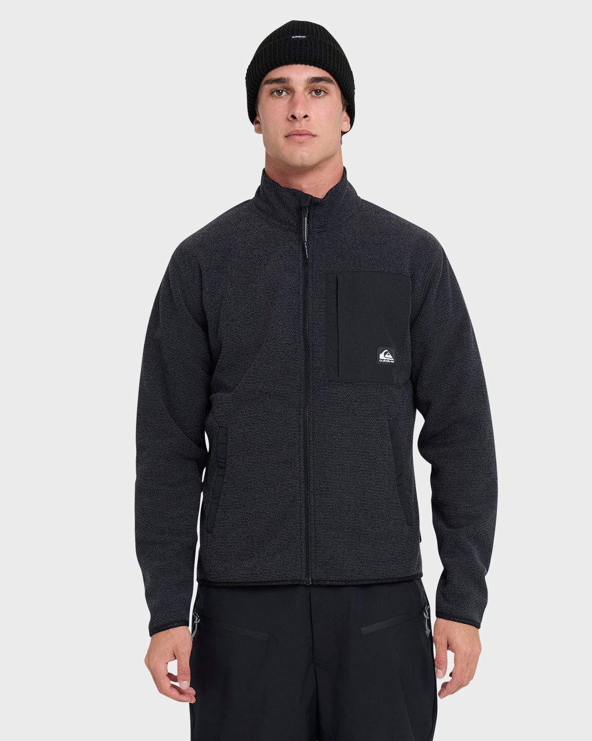 Aker Full Zip Technical Fleece - Black