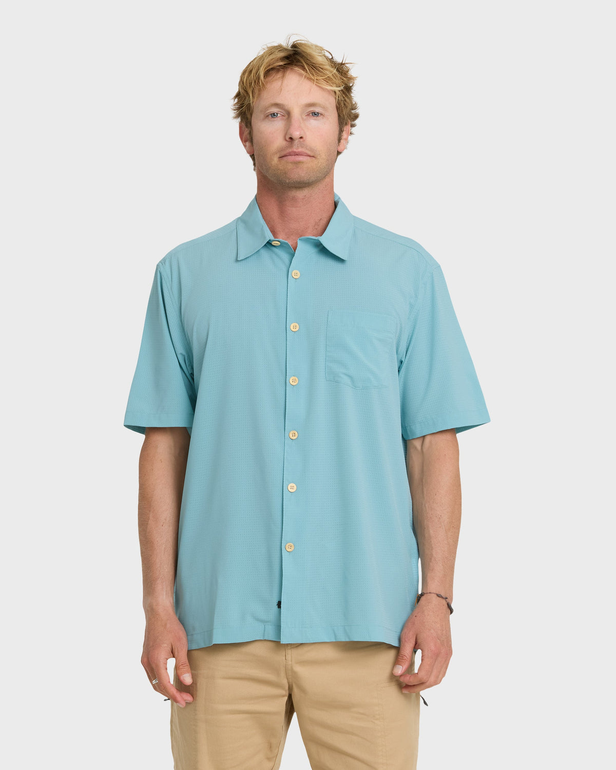 Chaser Short Sleeve Woven Shirt - Reef Waters