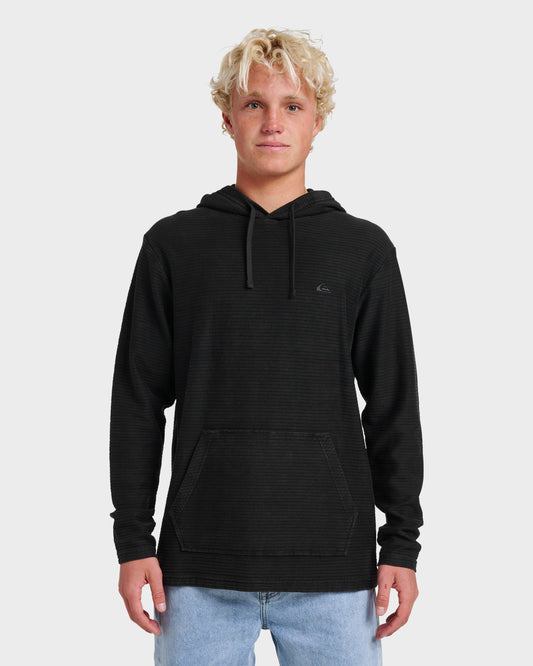 Alamitos Long Sleeve Hooded Top - Black