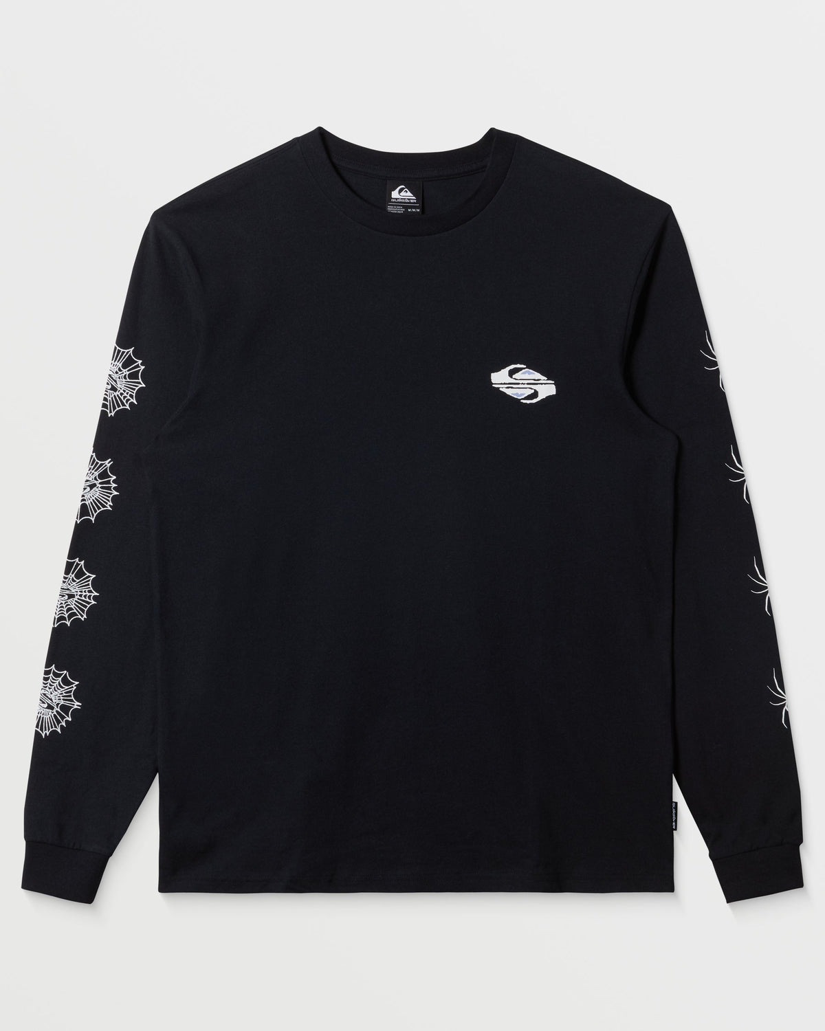 Webbed Long Sleeve T-Shirt - Black