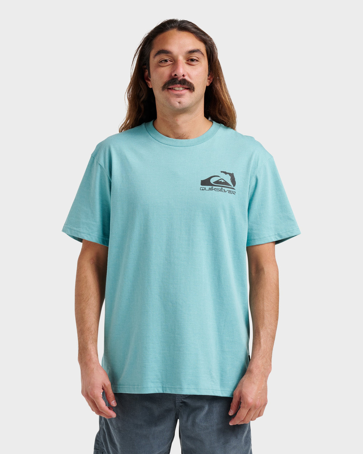 Fl Florida Lookout Point Classic T-shirt - Dusty Turquoise Heather
