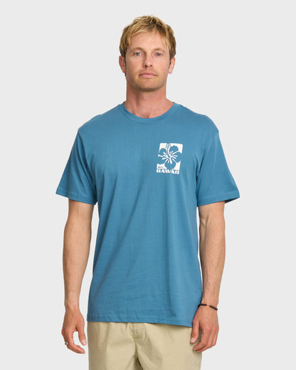 Hi Hibiscus Classic T-shirt - Copen Blue