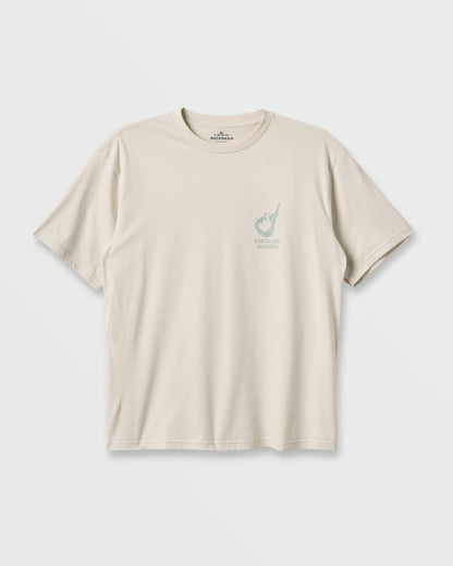 Waterman Hooked On Classic T-shirt - Moonbeam