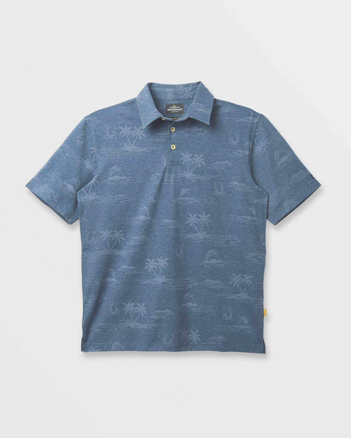 Waterman Island Daze Polo T-Shirt - Real Teal Heather