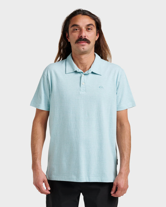 Sunset Cruise Polo Shirt - Dusty Turquoise