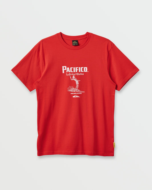 Quiksilver x Pacifico Baja Arch T-Shirt - Red