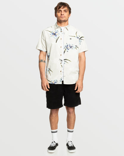 Apero Organic Classics Short Sleeve Shirt - Silver Birch Print