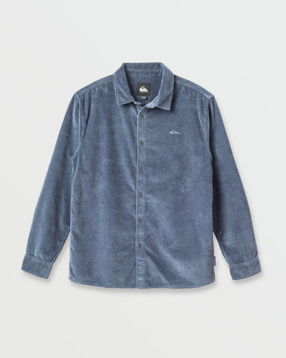 Cord Long Sleeve Shirt - China Blue