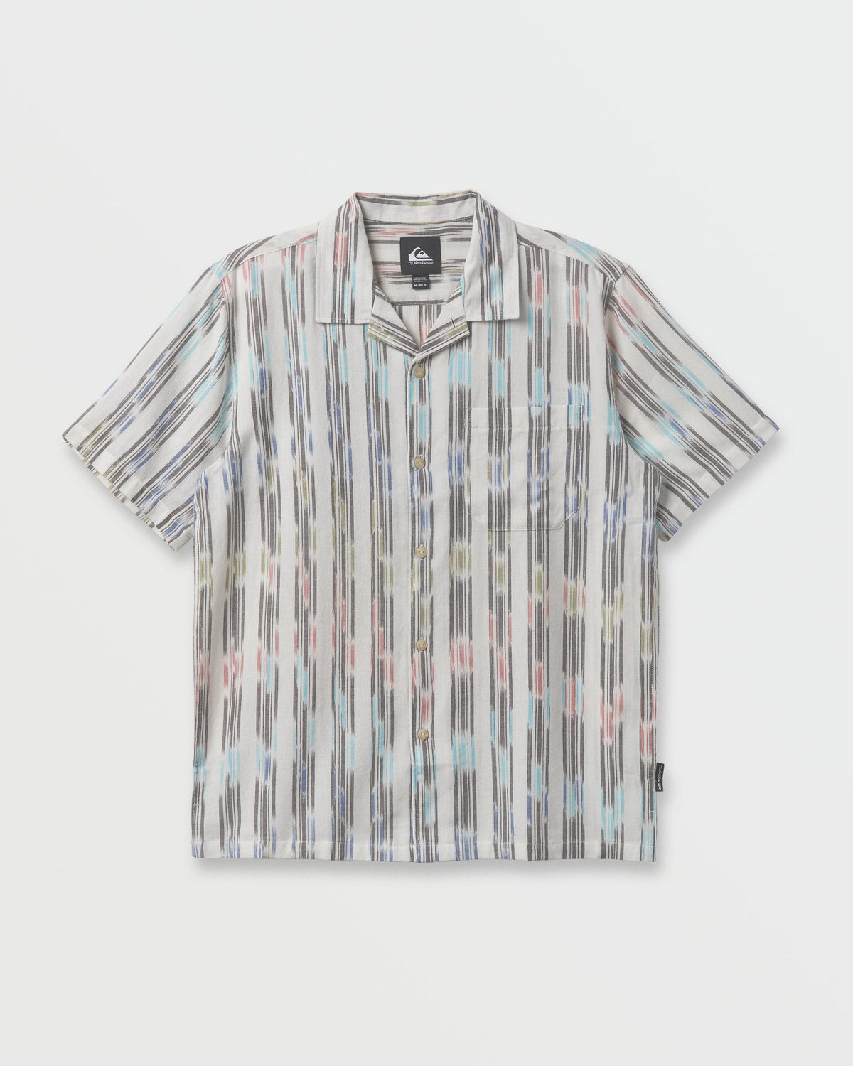 Space Dye Casual Short Sleeve Shirt - Off White