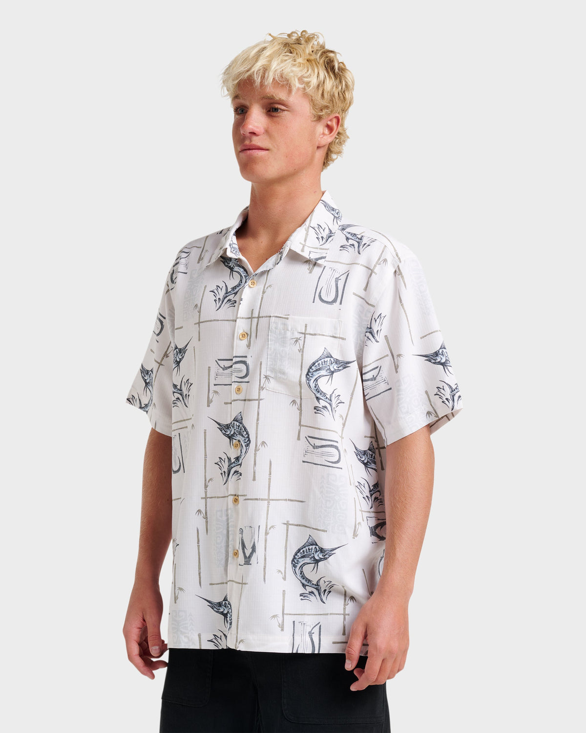 Waterman Big Day Short Sleeve Shirt - White