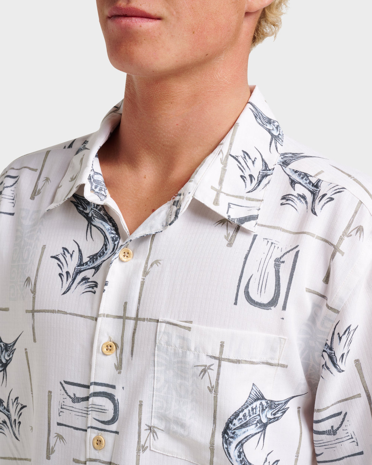 Waterman Big Day Short Sleeve Shirt - White