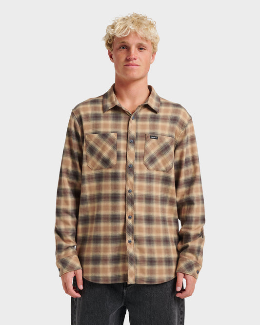Terrace Stretch Flannel Shirt - Almond