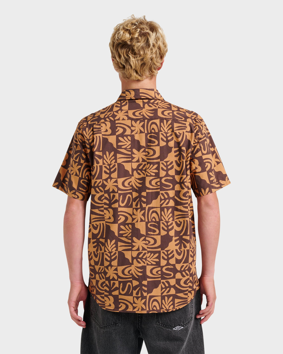 Terra Classic Stretch Short Sleeve Shirt - Chocolate