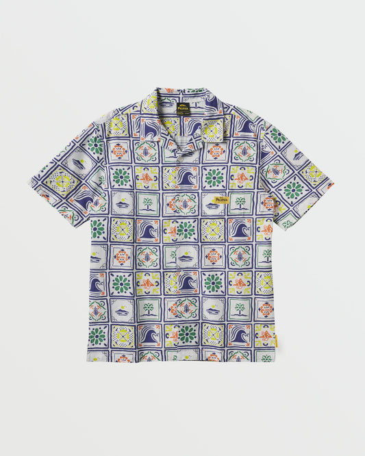 Quiksilver x Pacifico Baja Casual Short Sleeve Shirt - Off White