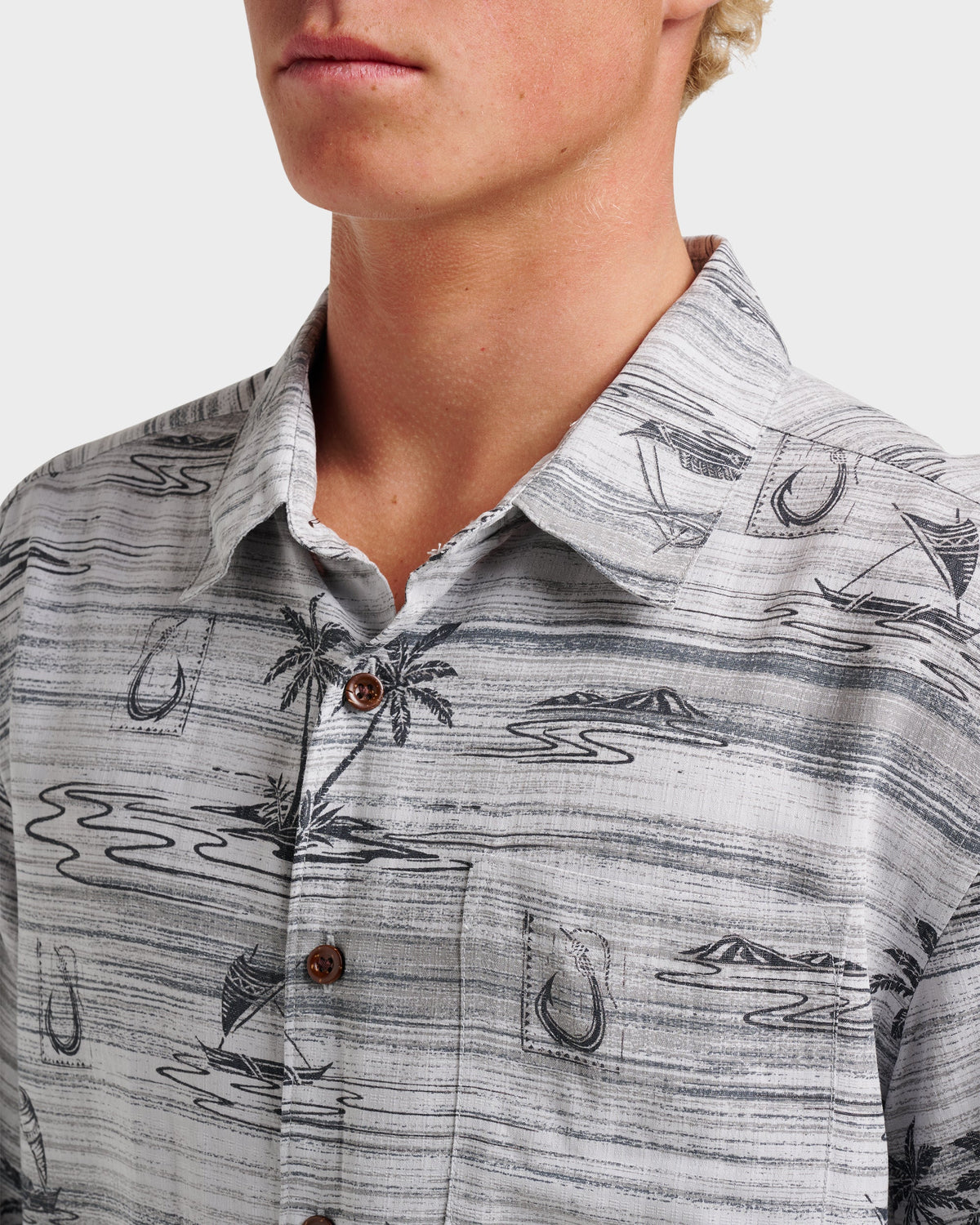 Waterman Island Daze Short Sleeve Shirt - Phantom