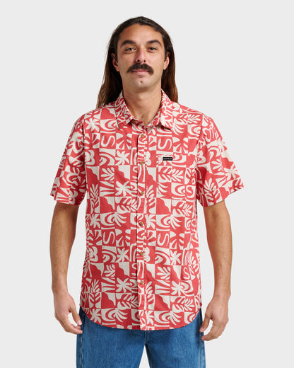 Terra Classic Stretch Short Sleeve Shirt - Mineral Red