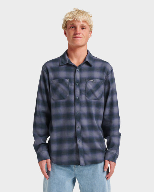 Terrace Stretch Flannel Shirt - Phantom