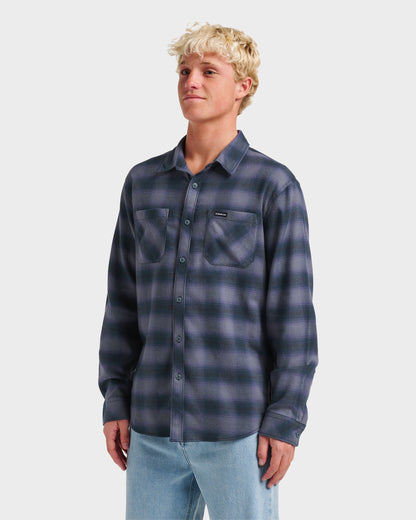 Terrace Stretch Flannel Shirt - Phantom