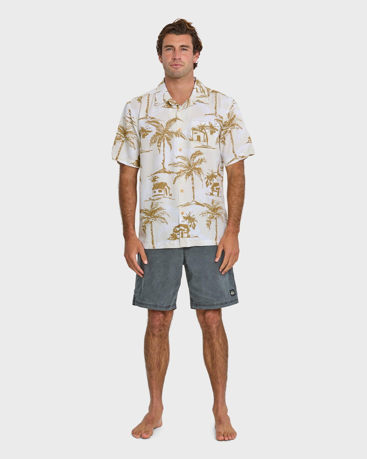 Waterman Off The Grid Shirt - Bone White