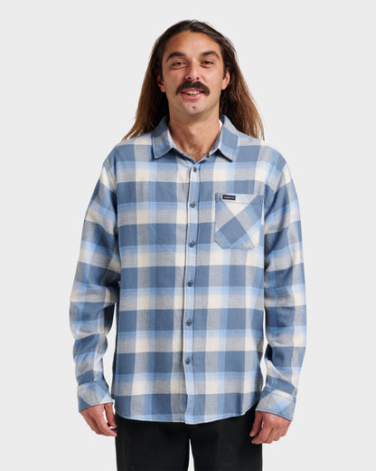 Penmar Check Flannel Shirt - China Blue