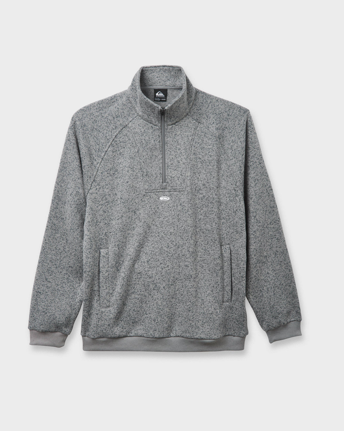 Keller Half Zip Mock Sweatshirt - Smoked Gray Heather