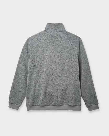 Keller Half Zip Mock Sweatshirt - Smoked Gray Heather