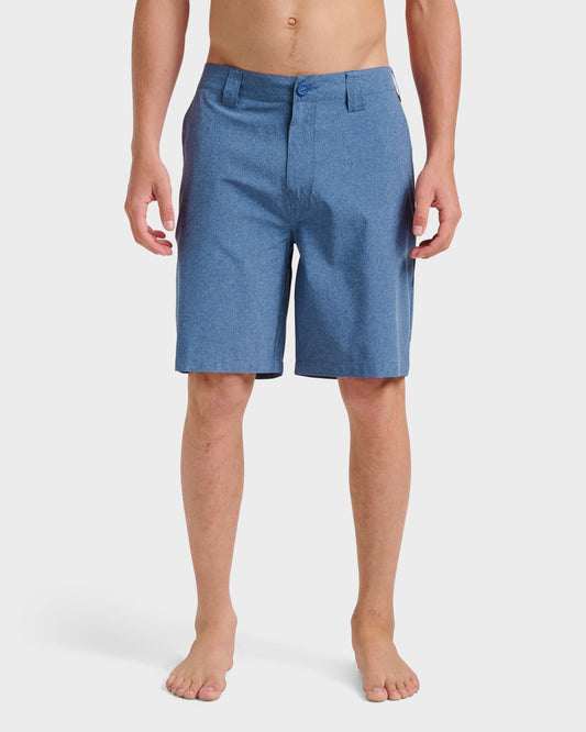 Union Heather 20" Amphibian Hybrid Shorts - Indigo Mist