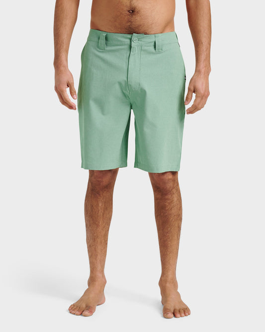Union Heather 20" Amphibian Hybrid Shorts - Granite Green