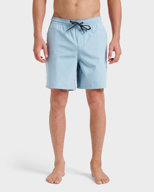 Taxer Heather Amphibian 18" Hybrid Shorts - Ashley Blue
