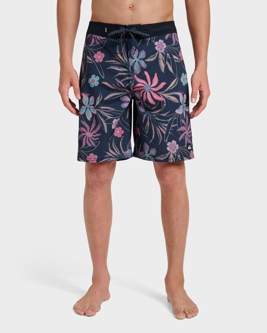 Highline Straight Leg 19" Boardshorts - Total Eclipse