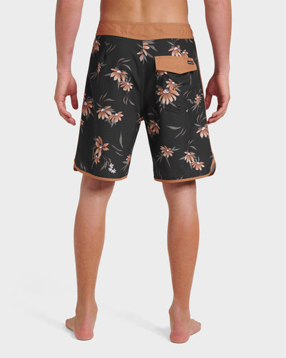 Surfsilk Costal Flora 19" Boardshorts - Black