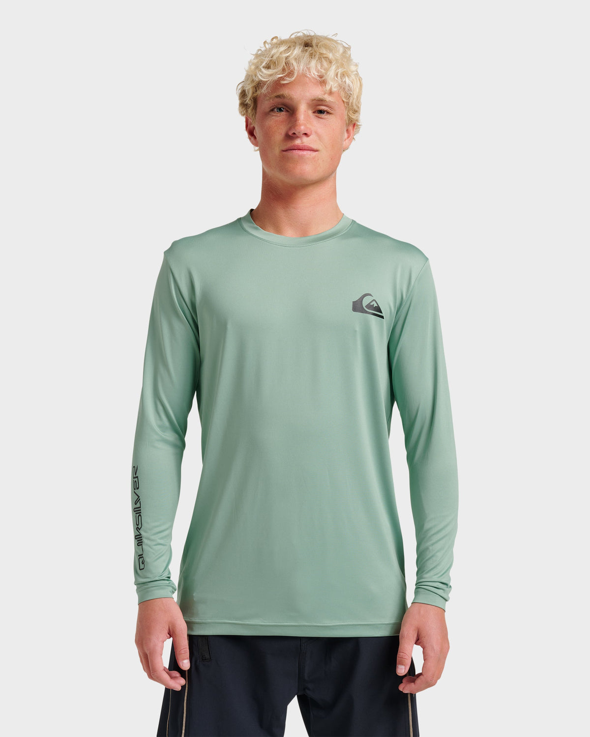 Everyday Long Sleeve Surf Tee - Granite Green