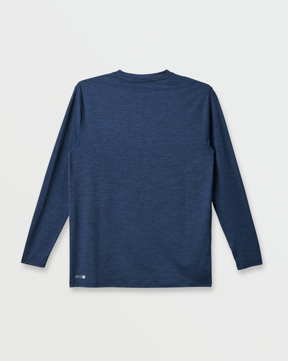 DNA Logo Surf Long Sleeve Surf Tee - Navy Heather