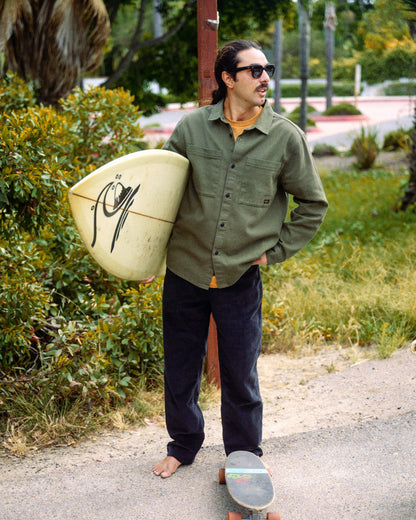 Heron Long Sleeve Shirt - Grape Leaf