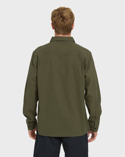 Heron Long Sleeve Shirt - Grape Leaf