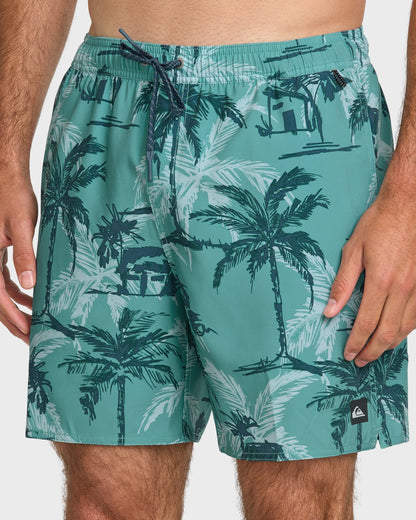Waterman Off The Grid 17" Swim Trunks - Aqua